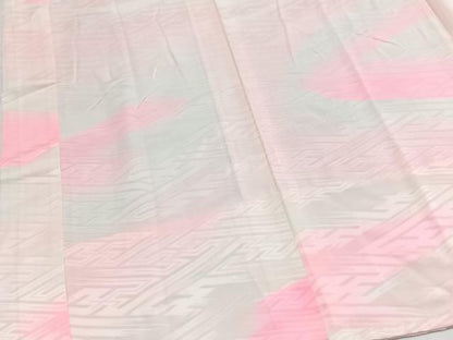 平和屋着物■長襦袢　無双仕立て　紗綾形地紋　暈し染め　正絹　逸品　BAAY5603yc