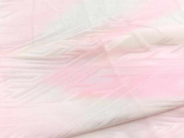 平和屋着物■長襦袢　無双仕立て　紗綾形地紋　暈し染め　正絹　逸品　BAAY5603yc