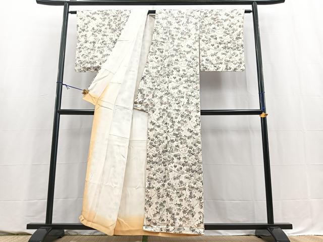 平和屋着物■上質な小紋　楓尽くし　正絹　逸品　BAAY5611yc