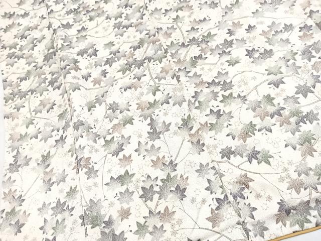 平和屋着物■上質な小紋　楓尽くし　正絹　逸品　BAAY5611yc