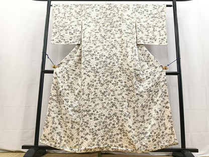 平和屋着物■上質な小紋　楓尽くし　正絹　逸品　BAAY5611yc