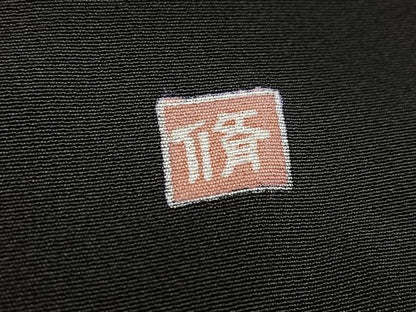 平和屋着物■豪華黒留袖　作家物　駒刺繍　風景松文　正絹　逸品　BAAY5615yc