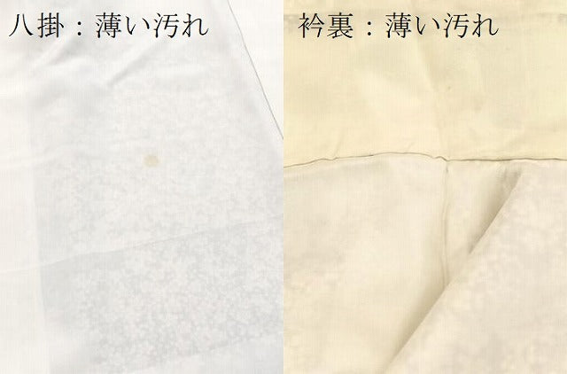 平和屋着物■上質な小紋　雲取り枝梅文　正絹　逸品　BAAY5617yc