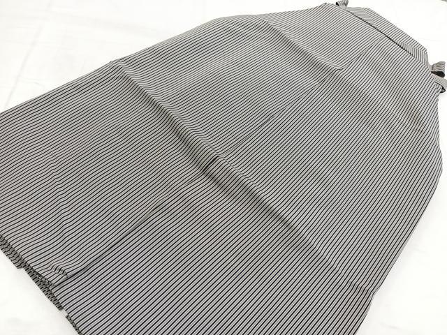 平和屋着物●男性　行灯袴　縞　正絹　逸品　BAAY5628yc