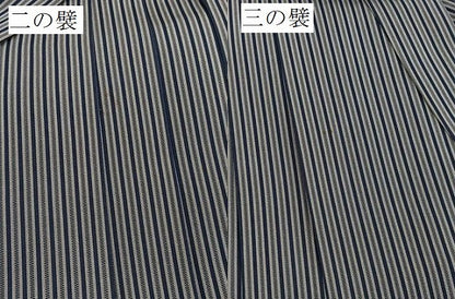 平和屋着物●男性　行灯袴　縞　正絹　逸品　BAAY5629yc