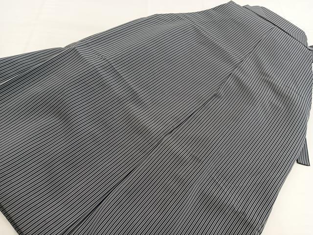 平和屋着物●男性　行灯袴　縞　正絹　逸品　BAAY5629yc