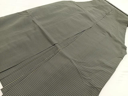 平和屋着物●男性　行灯袴　縞　正絹　逸品　BAAY5630yc