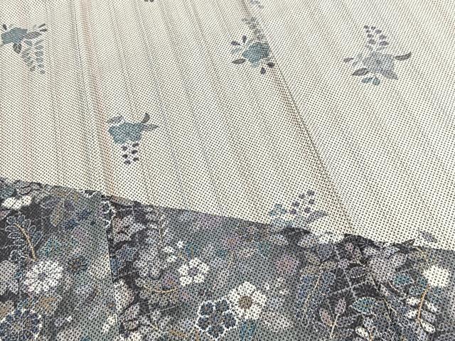 平和屋着物●訪問着　本場縞大島紬　作家物　辻が花　宮脇兼太郎商店謹製　証紙付き　正絹　逸品　BAAY5631yc
