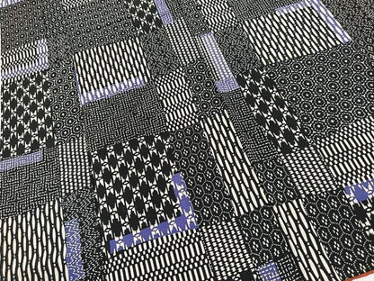 平和屋着物■上質な小紋　幾何学文様　正絹　逸品　BAAY5640yc
