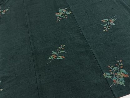 平和屋着物■上質な紬　南天文　正絹　逸品　BAAY5641yc
