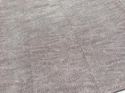 平和屋着物■上質な小紋　立波文　正絹　逸品　BAAY5655yc
