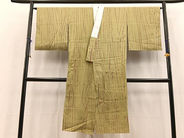 平和屋着物■長襦袢　無双仕立て　竜巻絞り　正絹　逸品　BAAY5656yc