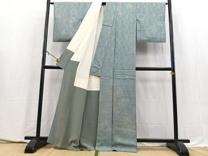 平和屋着物■訪問着　舞花文　金糸　正絹　逸品　BAAY5659yc