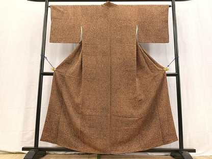 平和屋着物■上質な小紋　宝相華　正絹　逸品　BAAY5662yc