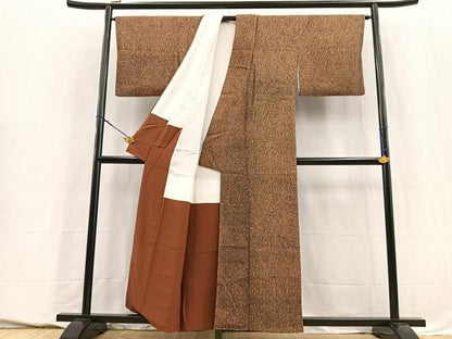 平和屋着物■上質な小紋　宝相華　正絹　逸品　BAAY5662yc