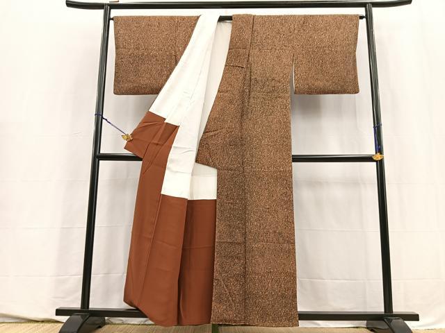 平和屋着物■上質な小紋　宝相華　正絹　逸品　BAAY5662yc