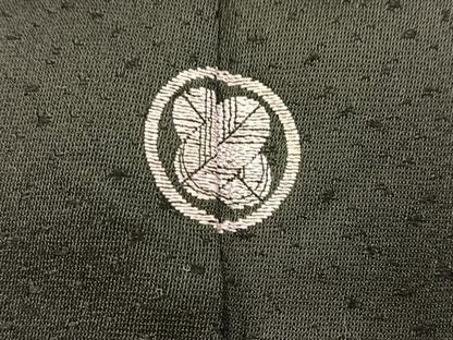 平和屋着物■訪問着　駒刺繍　梅　黒地　金彩　三越扱い　正絹　逸品　BAAY5666yc