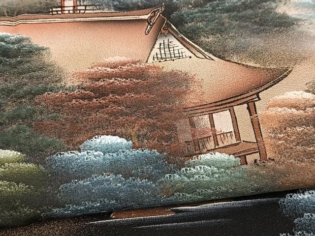 平和屋着物■豪華黒留袖　作家物　四季万葉　牡丹　金彩　正絹　逸品　BAAY5671yc