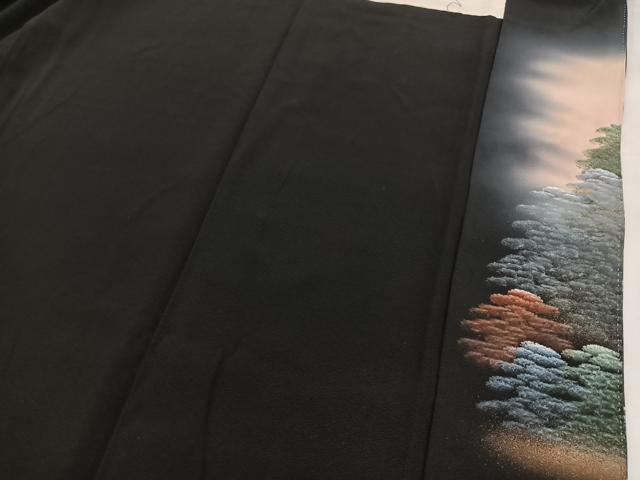 平和屋着物■豪華黒留袖　作家物　四季万葉　牡丹　金彩　正絹　逸品　BAAY5671yc