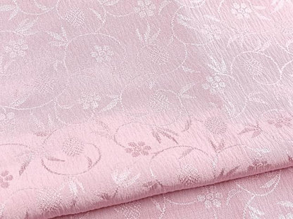 平和屋着物■長襦袢　袷　笹蔓地紋　鴇色　正絹　逸品　BAAY5681yc