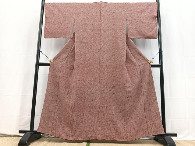 平和屋着物■江戸小紋　梅鉢　正絹　逸品　BAAY5692yc