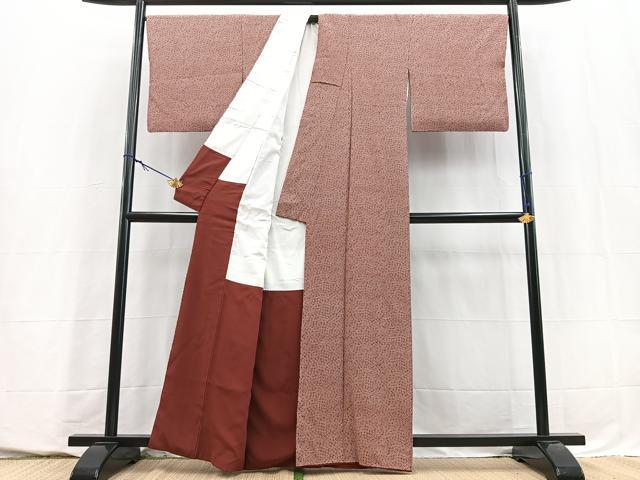 平和屋着物■江戸小紋　梅鉢　正絹　逸品　BAAY5692yc
