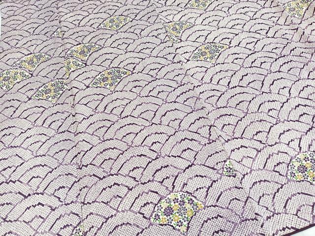 平和屋着物■訪問着　花青海波　金彩　正絹　逸品　BAAY5700yc