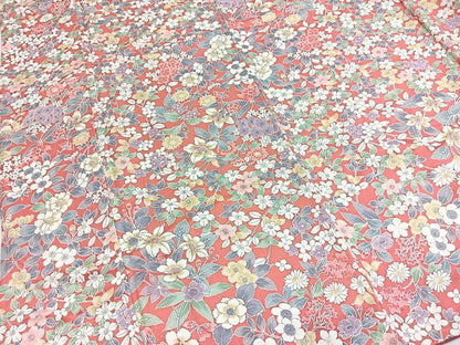 平和屋着物■上質な小紋　花尽くし　正絹　逸品　未使用　BAAY5702yc