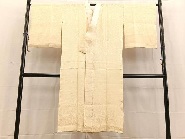 平和屋着物■長襦袢　無双仕立て　菊花地紋　正絹　逸品　BAAY5719yc