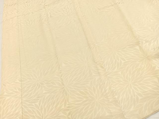 平和屋着物■長襦袢　無双仕立て　菊花地紋　正絹　逸品　BAAY5719yc