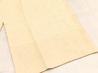 平和屋着物■長襦袢　無双仕立て　菊花地紋　正絹　逸品　BAAY5719yc