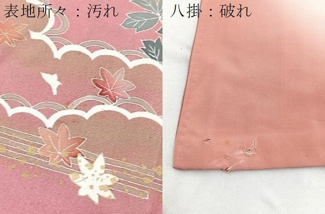 平和屋着物■訪問着　刺繍　御所車花文　金彩　正絹　逸品　BAAY5728yc