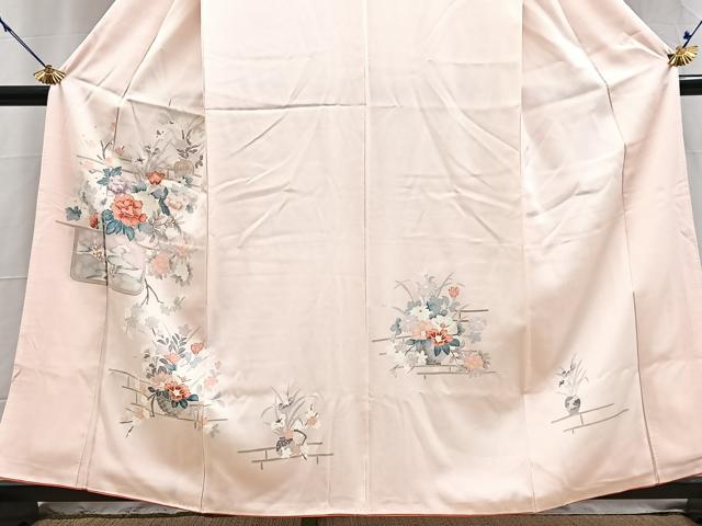 平和屋着物■訪問着　飾花文　正絹　逸品　BAAY5732yc