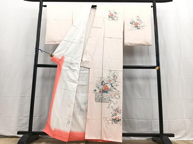 平和屋着物■訪問着　飾花文　正絹　逸品　BAAY5732yc