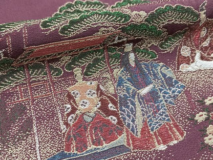 平和屋着物■豪華色留袖　寿光織　能　金糸　正絹　逸品　BAAY5733yc