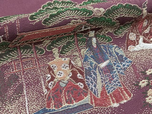 平和屋着物■豪華色留袖　寿光織　能　金糸　正絹　逸品　BAAY5733yc