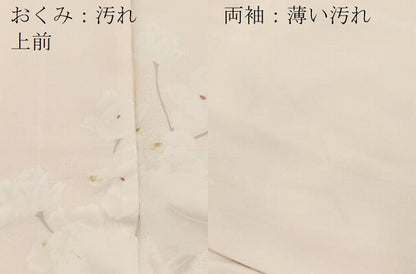 平和屋着物■訪問着　刺繍　草花文　金彩　正絹　逸品　BAAY5738yc