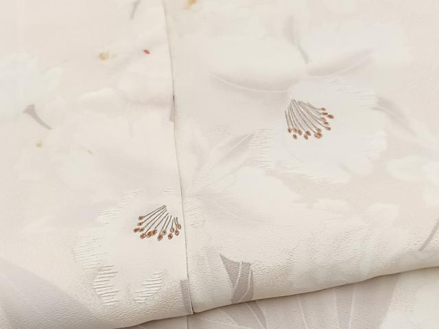 平和屋着物■訪問着　刺繍　草花文　金彩　正絹　逸品　BAAY5738yc