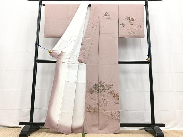 平和屋着物■訪問着　立波風景文　金彩　正絹　逸品　BAAY5740yc