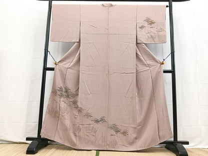 平和屋着物■訪問着　立波風景文　金彩　正絹　逸品　BAAY5740yc