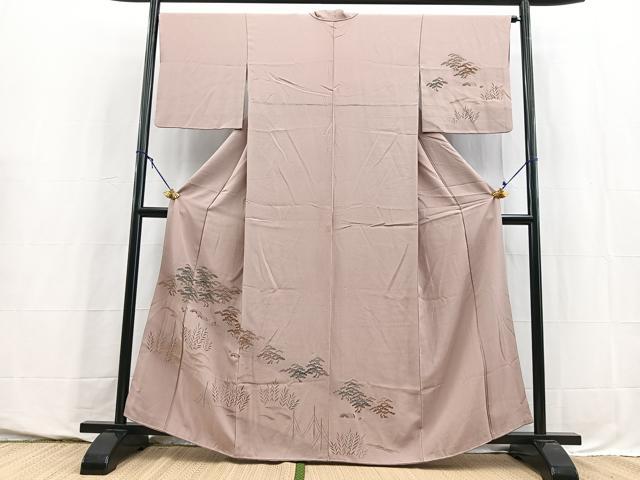 平和屋着物■訪問着　立波風景文　金彩　正絹　逸品　BAAY5740yc