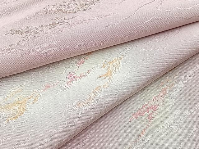 平和屋着物■上質な小紋　寿光織　地紋起こし　霞文　暈し染め　正絹　逸品　BAAY5750yc
