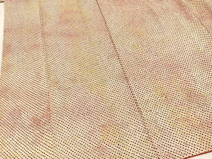 平和屋着物■大変加工の良い総絞り小紋　暈し染め　正絹　逸品　BAAY5752yc
