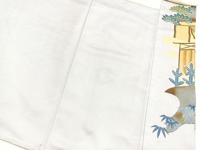 平和屋着物■豪華色留袖　松竹梅風景文　正絹　逸品　BAAY5754yc