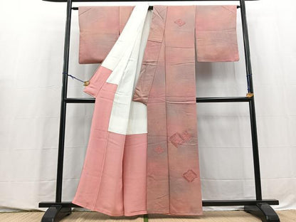 平和屋着物■中国三大刺繍　総汕頭刺繍　総スワトウ刺繍　訪問着　飾花文　暈し染め　正絹　逸品　BAAY5763yc