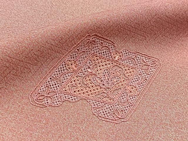 平和屋着物■中国三大刺繍　総汕頭刺繍　総スワトウ刺繍　訪問着　飾花文　暈し染め　正絹　逸品　BAAY5763yc