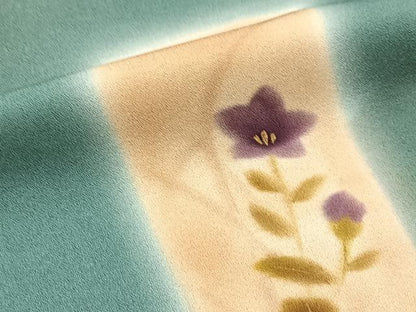 平和屋着物■訪問着　遠山花文　暈し染め　金彩　正絹　逸品　BAAY5765yc