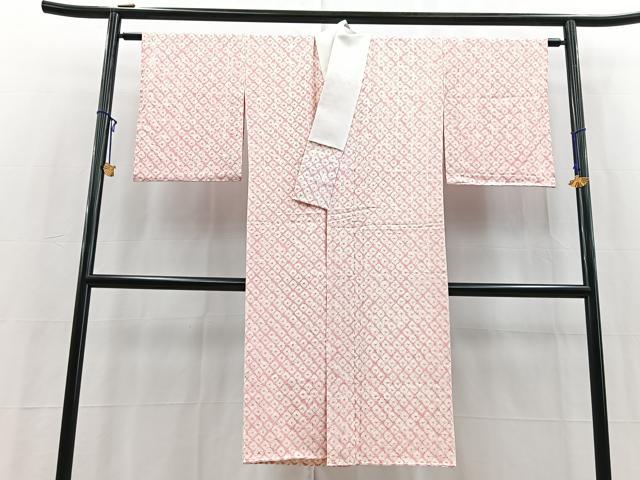 平和屋着物■長襦袢　袷　蜘蛛絞り　正絹　逸品　未使用　BAAY5766yc