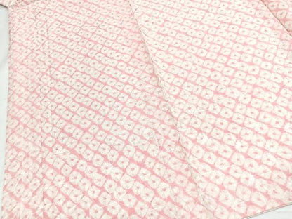 平和屋着物■長襦袢　袷　蜘蛛絞り　正絹　逸品　未使用　BAAY5766yc