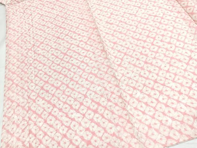 平和屋着物■長襦袢　袷　蜘蛛絞り　正絹　逸品　未使用　BAAY5766yc